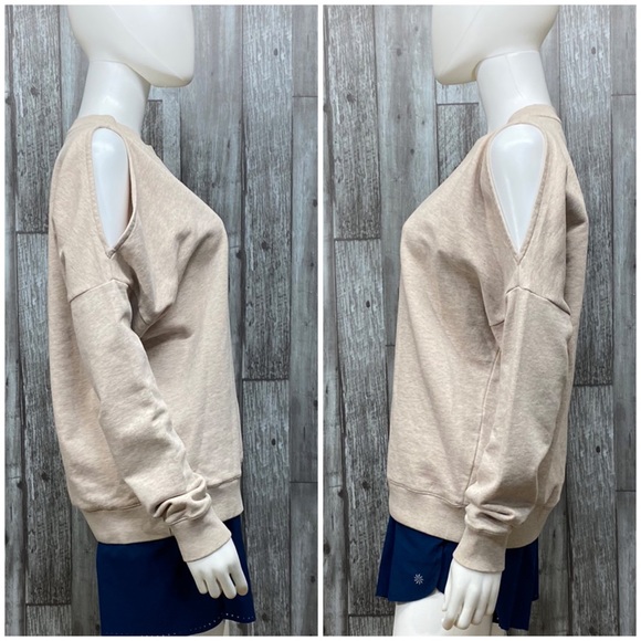 All Saints Unai Oversized Cold Shoulder Sweatshirt [P66] - Picture 4 of 7